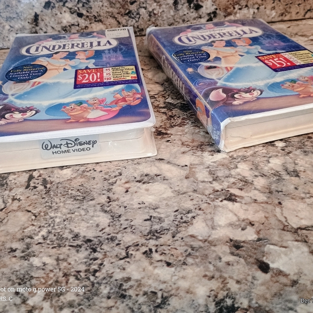Cinderella VHS Tape Brand New Collectors Factory Sealed Multiple - Picture 3 of 3